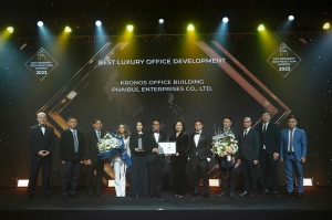 “KRONOS SATHORN” คว้ารางวัลใหญ่ระดับภูมิภาค “Best Luxury Office Development” จากเวที “Dot Property Southeast Asia Awards 2023”